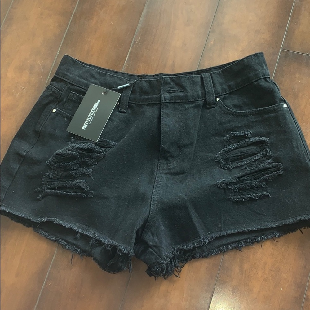 Black/Mild Wash Elana Ripped Denim